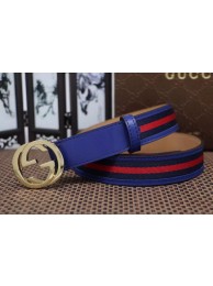 GUCCI Belt G1907 Blue HY10945Jz48