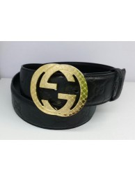 Gucci Belts GG028 Black Gold HY10333pA42