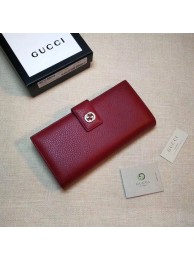 Gucci Calf leather Wallet 337335 red HY17869HB29