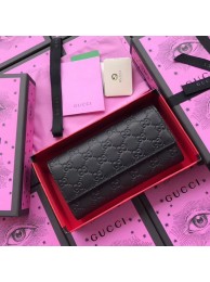 Gucci Calf leather Wallet 410100 black HY13278pk20