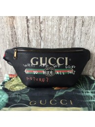 Gucci Calfskin Leather Pocket 493869 Black HY6693lq41