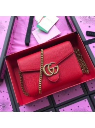 Gucci Calfskin Leather Shoulder Bag 401232 Red HY3440lU52