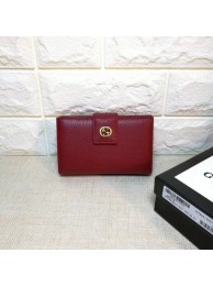 Gucci Calfskin Lether Wallet 337023 Wine HY4242Is53