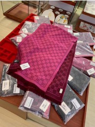 Gucci Cashmere Scarf GG9654 Dark Rose HY13349cf57