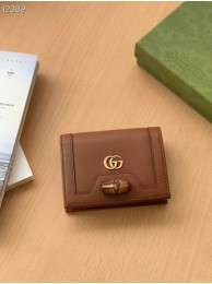 Gucci Diana card case wallet 658244 brown HY21432ff76