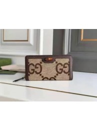 Gucci Diana jumbo GG zip around wallet 658634 BROWN HY24093tQ92