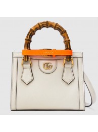 Gucci Diana mini tote bag 655661 White HY14736FT35