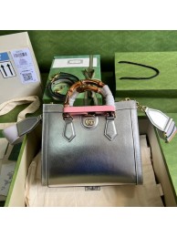 Gucci Diana small tote bag 702721 Silver HY25850fw56