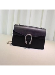 Gucci Dionysus Blooms Leather Shoulder Bag 400249 Black HY26273Pf97