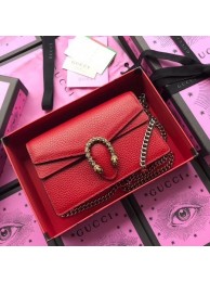 Gucci Dionysus Calfskin Leather Shoulder Bag 476430 Red HY11031Eb92