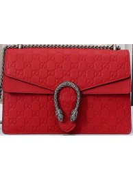 Gucci Dionysus GG Original Leather Shoulder Bag 400249C Red HY12612Yr55