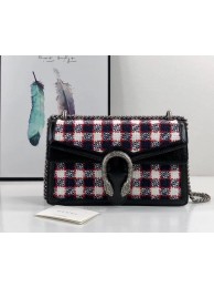 Gucci Dionysus GG Original tweed Shoulder Bag AS400249 blue HY1603iZ66