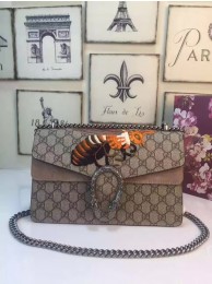Gucci Dionysus GG Supreme Canvas Shoulder Bag 400249 Apricot HY26639fH28