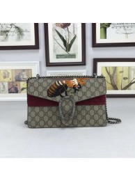Gucci Dionysus GG Supreme Canvas Shoulder Bag 400249 Purple HY7971OG45