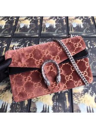 Gucci Dionysus GG velvet small shoulder bag 400249 Brown HY2322dw37