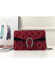 Gucci Dionysus GG velvet small shoulder bag 400249 red HY3348fo19