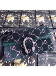 Gucci Dionysus GG velvet small shoulder bag 499623 green HY17542vX33