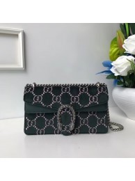 Gucci Dionysus GG velvet small shoulder bag 499623 green HY24613Ri95