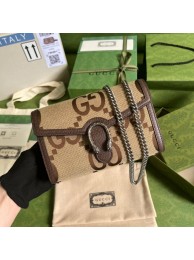 Gucci Dionysus jumbo GG chain wallet 401231 brown HY603ER88