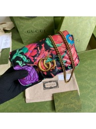 Gucci Dionysus Leather Super mini Bag 476433 Black Flower HY16867wn15
