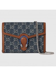 Gucci Dionysus mini chain bag 401231 Dark blue HY24474mV18