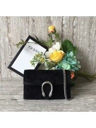 Gucci Dionysus Suede Leather Mini Shoulder Bag 476432C Black HY25873Mc61