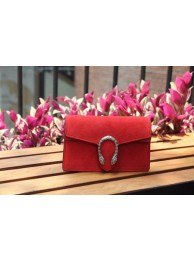 Gucci Dionysus Suede Super mini Bbag with Crystals 476432 Red HY25233hi67