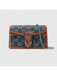 Gucci Dionysus super mini bag 476432 Dark blue HY20343Xw85