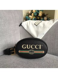 Gucci GG Calfskin Leather belt bag 476434 black HY7424fj51