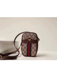 Gucci GG canvas mini shoulder bag 546595 brown HY19307yj81