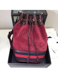 Gucci GG canvas Shoulder Bag 540457 red suede HY6166xa43