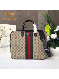 Gucci GG canvas top quality tote bag 387102 brown HY19542XW58