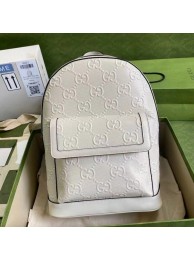 Gucci GG embossed backpack 658579 white HY14703Rk60