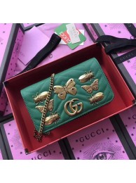 Gucci GG Marmont Animal Studs mini Bag 488426 Green HY3661DV39