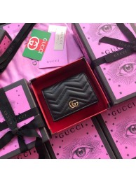 Gucci GG Marmont card case 466492 black HY23394Hn31