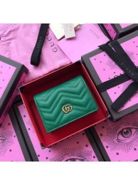 Gucci GG Marmont card case 466492 Green HY23196Qu69