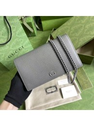 Gucci GG Marmont chain wallet 497985 GRAY HY13920Lp50