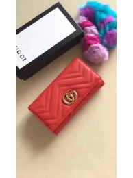 Gucci GG Marmont Continental Wallet 443436 Red HY2131OG45