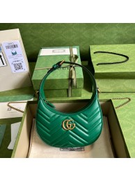 Gucci GG Marmont half-moon-shaped mini bag 699514 green HY22474cf57