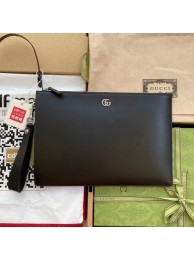 Gucci GG Marmont leather pouch 475317 black HY12737yj81