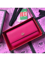 Gucci GG Marmont leather wallet 456116 rose HY22745dV68