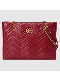 Gucci GG Marmont matelasse medium tote 524578 red HY26904EB28