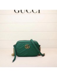 Gucci GG Marmont Matelasse mini Bag 448065 Green HY17028ER88