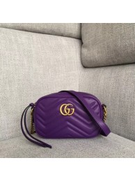 Gucci GG Marmont Matelasse mini Bag 448065 purple HY5527jo45