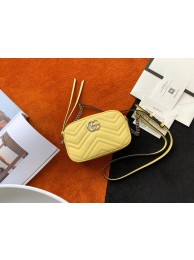 Gucci GG Marmont Matelasse samll Shoulder Bag 447632 yellow HY13446OG45
