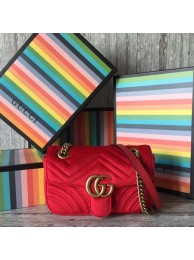 Gucci GG Marmont Mini Bag 446744 Red HY25411Gp37