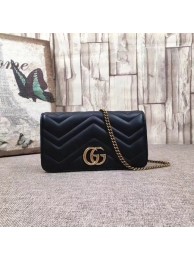 Gucci GG Marmont Mini Bag 488426 Black HY17027Yf79