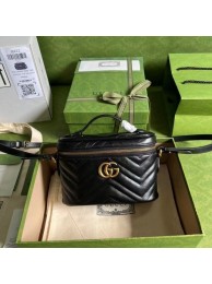 Gucci GG Marmont mini bag 672253 black HY9411tL32
