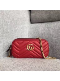 Gucci GG Marmont mini chain bag 546581 red HY6084KX22