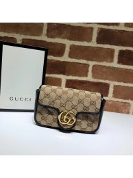 Gucci GG Marmont mini shoulder bag 574969 black HY129uZ84